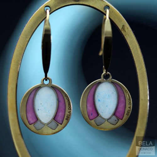 Oorbellen Art Deco – Resin Art – Tulpen