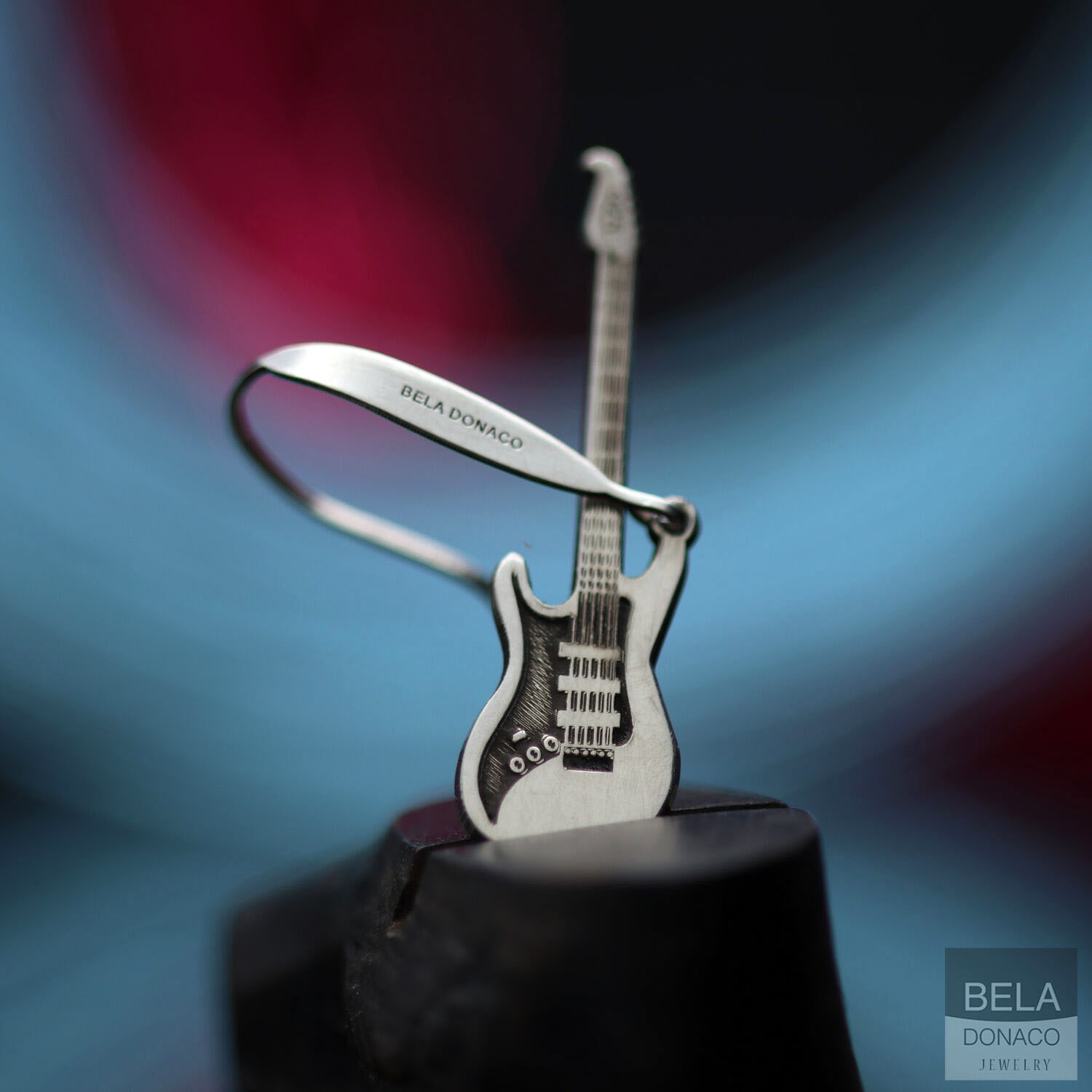 Oorbellen - Sterling Zilver - Gitaar