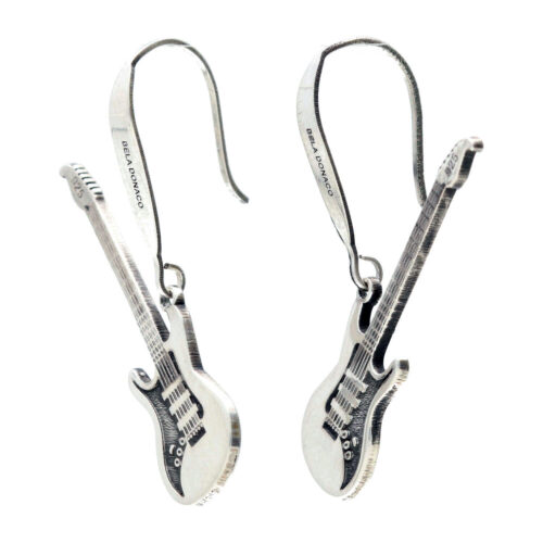 Oorbellen Statement – Gitaar – Sterling Zilver