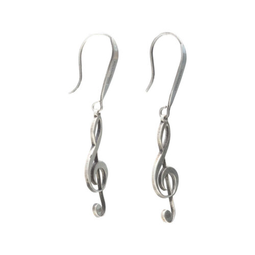Oorbellen Statement – Muzieknoot G-Sleutel – Sterling Zilver