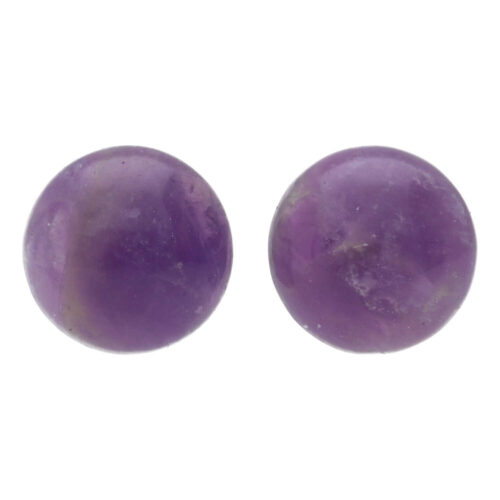 Oorknopjes - Classic - B10 - Amethist - Sterling Zilver